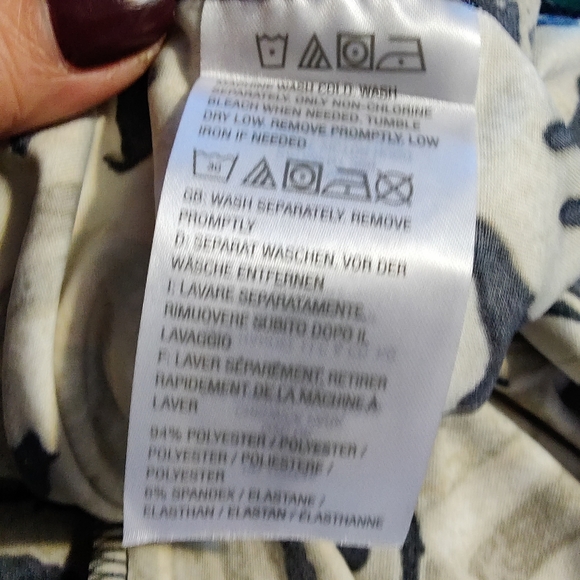 Long Black Tan Animal Print Tank Summer Vacation Dress Size XL - Picture 3 of 7